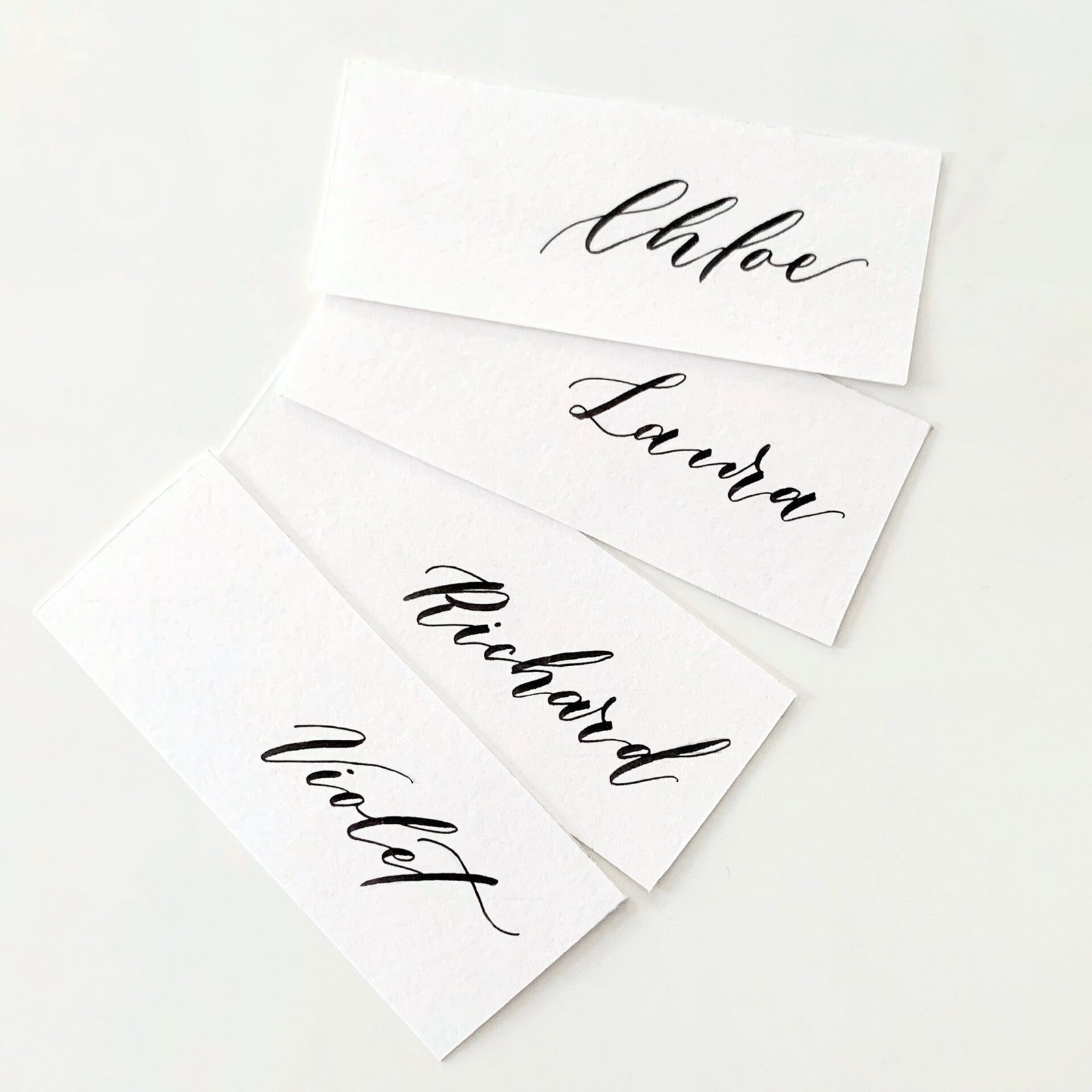 Modern Calligraphy Place cards