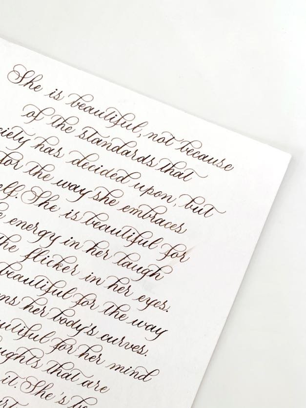 Custom Calligraphy poem